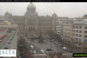 Вацлавская площадь, Прага, Чехия - веб камера