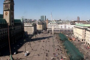 Главная площадь, Гамбург, Германия - веб камера