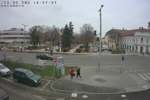Перекресток улиц Арань Янош и Шопрони, Чорна, Венгрия - веб камера