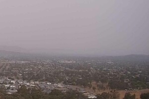 Панорамный вид на город с высоты, Уодонга, Австралия