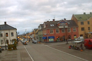 Storgatan street, пешеходная улица, Боргхольм, Швеция