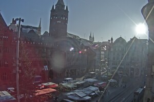 Рыночная площадь, Базель, Швейцария - веб камера