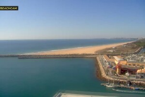 Песчаный пляж, Виламоура, Португалия - веб камера