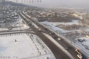 Перекресток улиц Свердловская - Базайская, Красноярск - веб камера