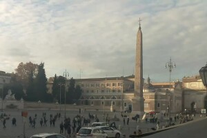 Пьяцца дель Пополо, Рим, Италия - веб камера