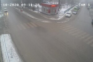 Перекресток улиц Шевченко и Франца Лендера, Дунаевцы, Украина - веб камера