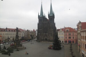 Главная площадь, Хрудим, Чехия - веб камера