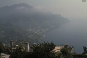 Панорамный вид с горы, Амальфи, Италия - веб камера