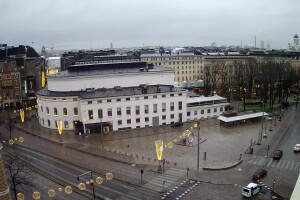 Панорамный вид на центр города, Хельсинки, Финляндия - веб камера