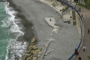 Пляж Кастель (Castel Plage), Ницца, Франция - веб камера