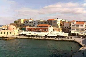 Старая гавань, Ханья, Крит - веб камера