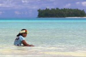 Пляж в Фунафути, Тувалу - веб камера