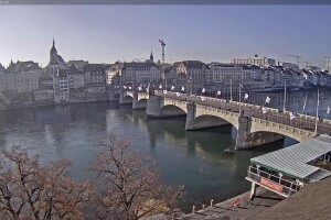 Река Рейн из отеля East-West Riverside 3*, Базель, Швейцария - веб камера