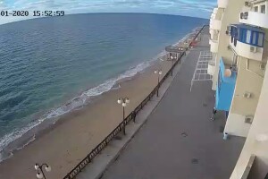 Пляж комплекса Наш Парус, Кача, Крым - веб камера