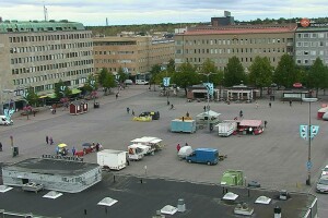 Городская площадь, Йоэнсу, Финляндия - веб камера