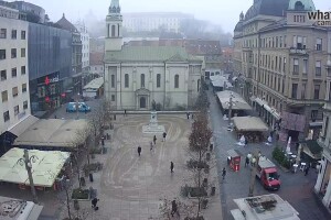Цветочная площадь - Площадь Петра Прерадовича, Загреб, Хорватия - веб камера