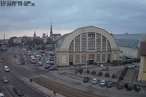 Центральный рынок, Рига, Латвия - веб камера