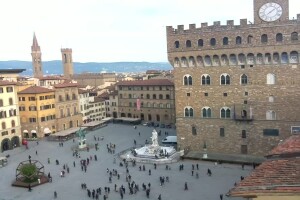 Площадь Синьории, Флоренция, Италия - веб камера