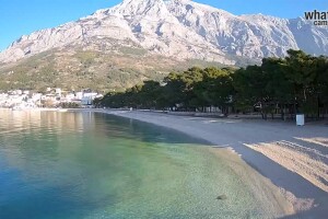 Пляж Николина, Башка-Вода, Хорватия - веб камера