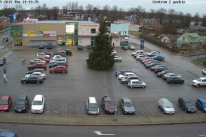 Паркинг у торгового центра, Вильянди, Эстония - веб камера