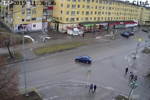 Перекресток улиц Калинина и Пролетарская, Кондопога - веб камера