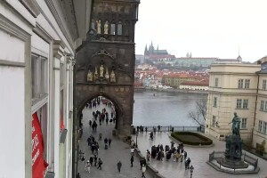 Староместская башня Карлова моста, Прага, Чехия - веб камера