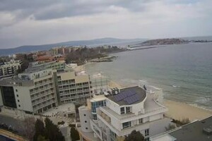 Панорамный вид на море, Несебр, Болгария - веб камера