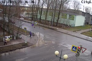 Перекресток улиц Комсомольская и Горького, Кондопога - веб камера