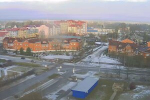 Перекресток улиц Попова и Космонавтов, Удомля - веб камера