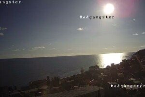 Панорамный вид на Солнечногорское, Крым - веб камера
