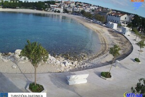 Пляж, Примоштен, Хорватия - веб камера