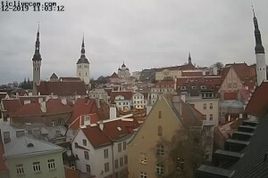 Старый город с отеля Телеграаф, Таллин, Эстония - веб камера