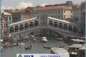 Мост Риальто, вид с обратной стороны, Венеция, Италия - веб камера