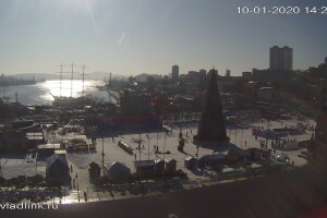 Главная площадь, Владивосток - веб камера