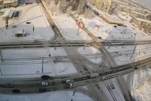 Панорамный вид на Ленинградский проспект, Ангарск - веб камера