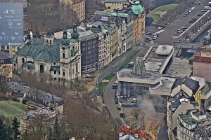 Вид с высоты, Карловы Вары, Чехия - веб камера