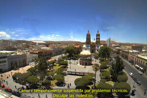 Городская площадь, Дуранго, Мексика - веб камера