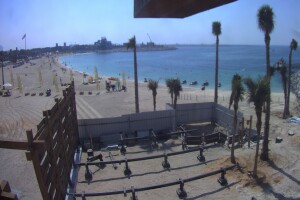 Пляж Джумейра, вид на север, Дубай, ОАЭ - веб камера