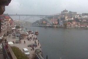 Набережная реки Дору, Порту, Португалия - веб камера