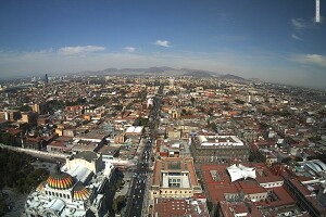 Панорама с Латиноамериканской башни, вид на север, Мехико, Мексика