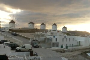 Ветряные мельницы, Миконос, Греция - веб камера