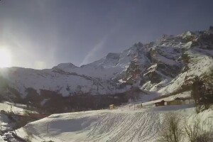 Панорама гор, Саас Фе, Швейцария - веб камера